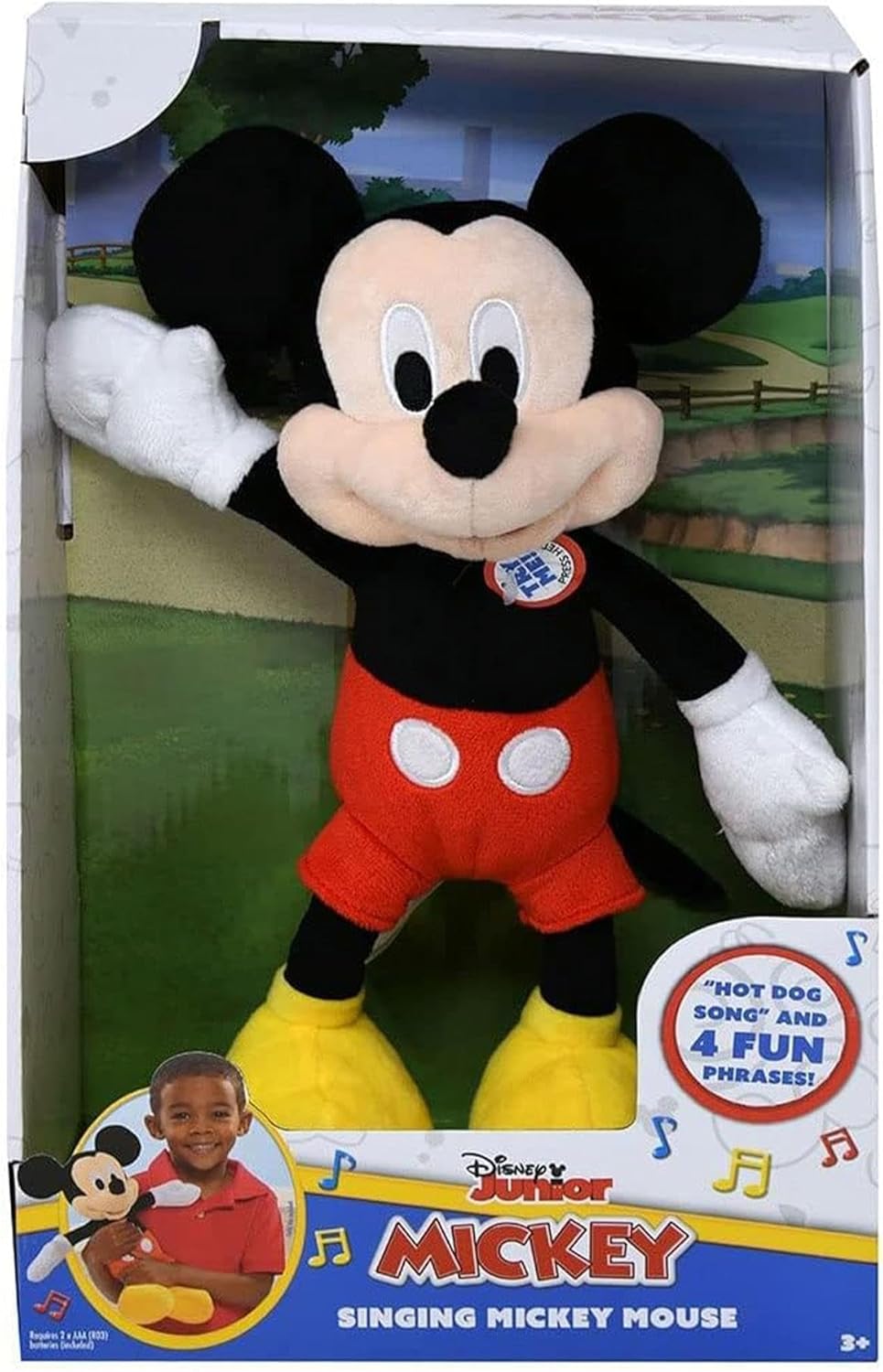 Disney Mickey Mouse “Hot Dog Song” Singing Plush – 12" Musical Toy